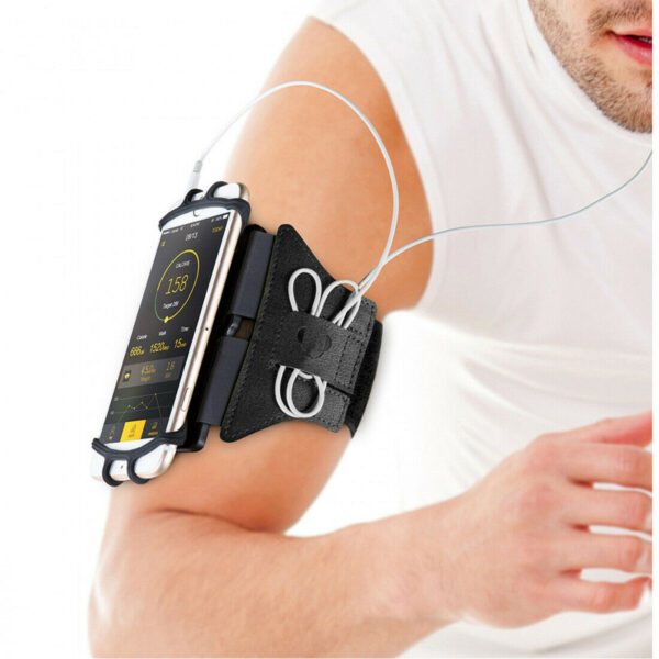 Muvit Active brazalete fino universal hasta 6'' negro. - Imagen 4