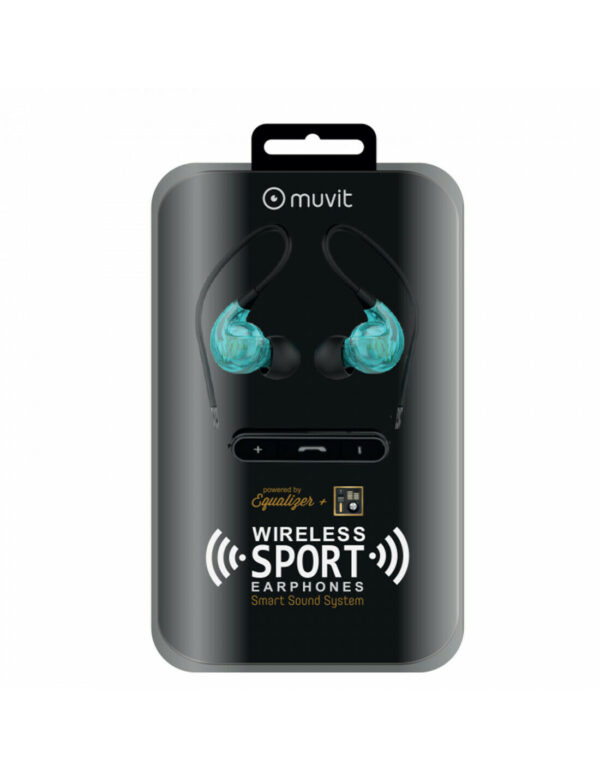 Auriculares Muvit estéreo sport wireless M2S V2 azul - Imagen 4