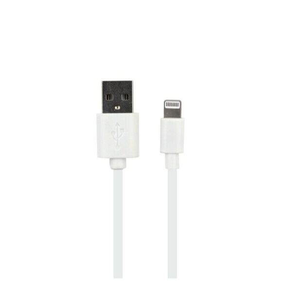 Cable Myway USB-Apple 2.1A 1m blanco. - Imagen 2