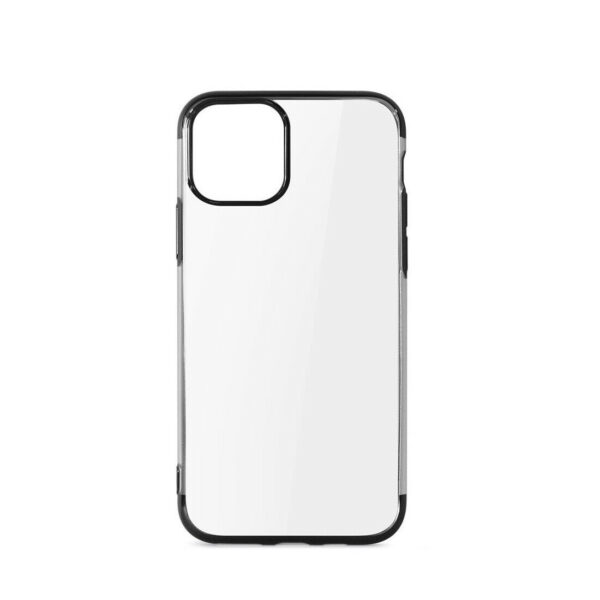 Funda Muvit Cristal Soft para Apple iPhone 11 Pro transparente borde negro.