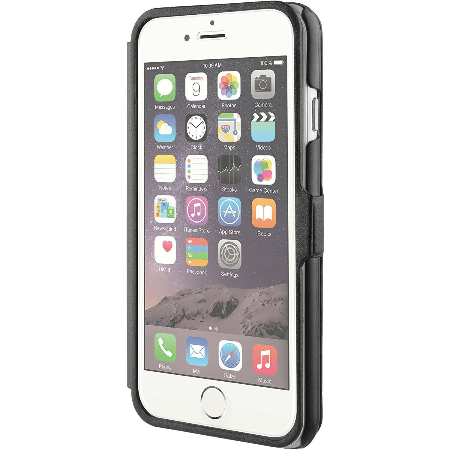 Funda Muvit Eye Folio con ventana completa para Apple iPhone 6 negro.