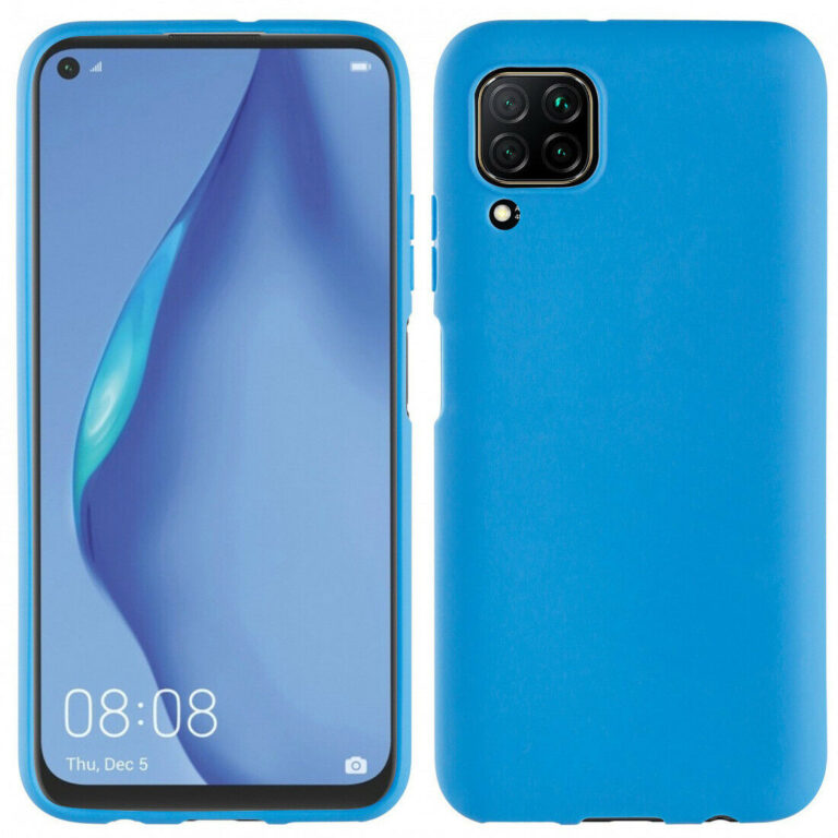 Funda Muvit for Change para Huawei P40 Lite recycletek galaxy azul.