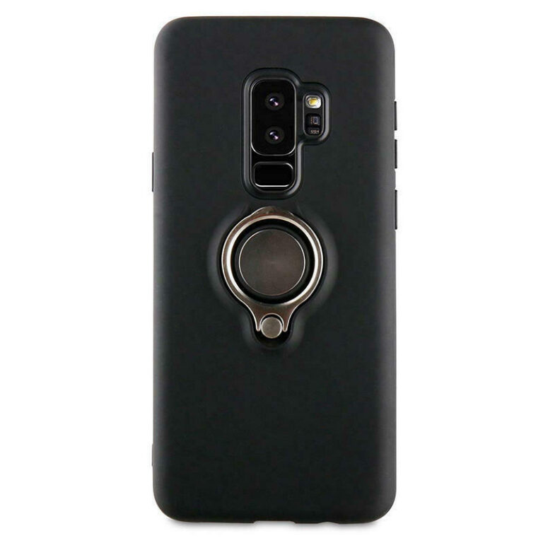 Funda Muvit Ring Magnética Funda Negra para Samsung Galaxy S9 Plus