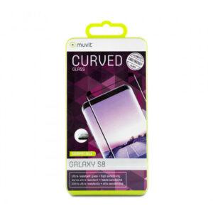 Protector de pantalla Muvit para Samsung Galaxy S8 vidrio templado curvo.
