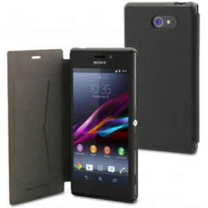 Funda Folio Made For Xperia para Sony Xperia E4 negro.