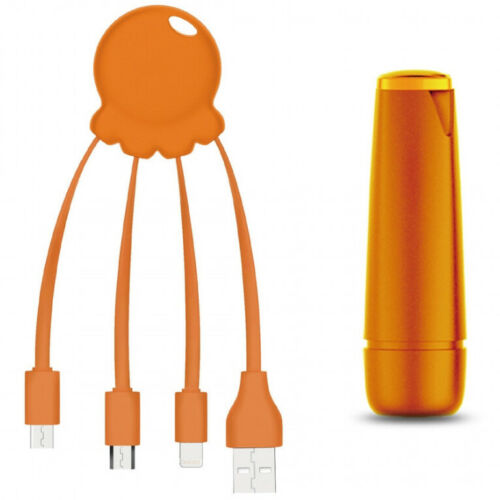Batería portátil POWERBANK 2600 mAh+cable de carga compatible todos los móviles