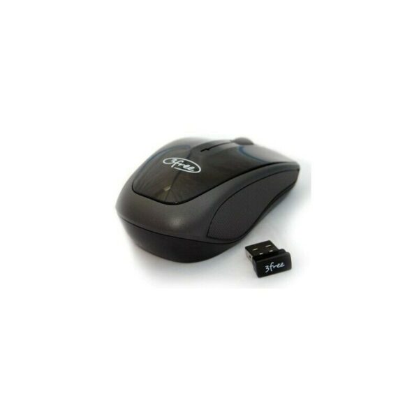 Ratón 3free inalámbrico Óptico 1000 DPI Negro *Embalaje dañado, producto nuevo*