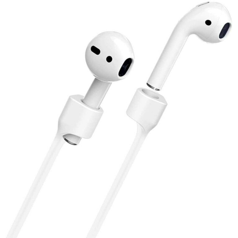 Correa de Silicona Puro para Air pods color blanco.