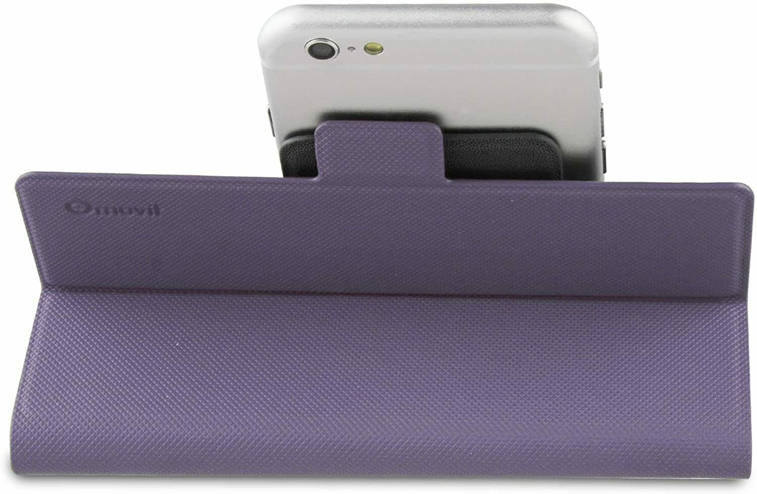 Funda Folio universal Muvit compatible con 5'' con función soporte violeta. - Imagen 2