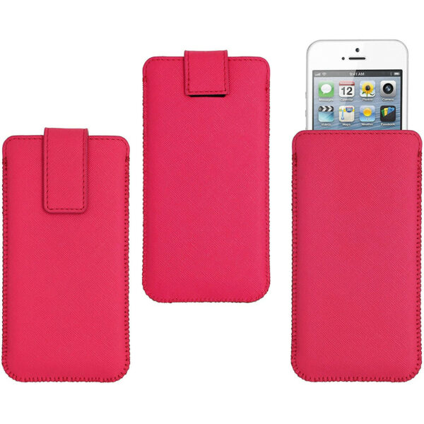 Funda para móvil My Way tamaño XL color rosa hasta 5''.