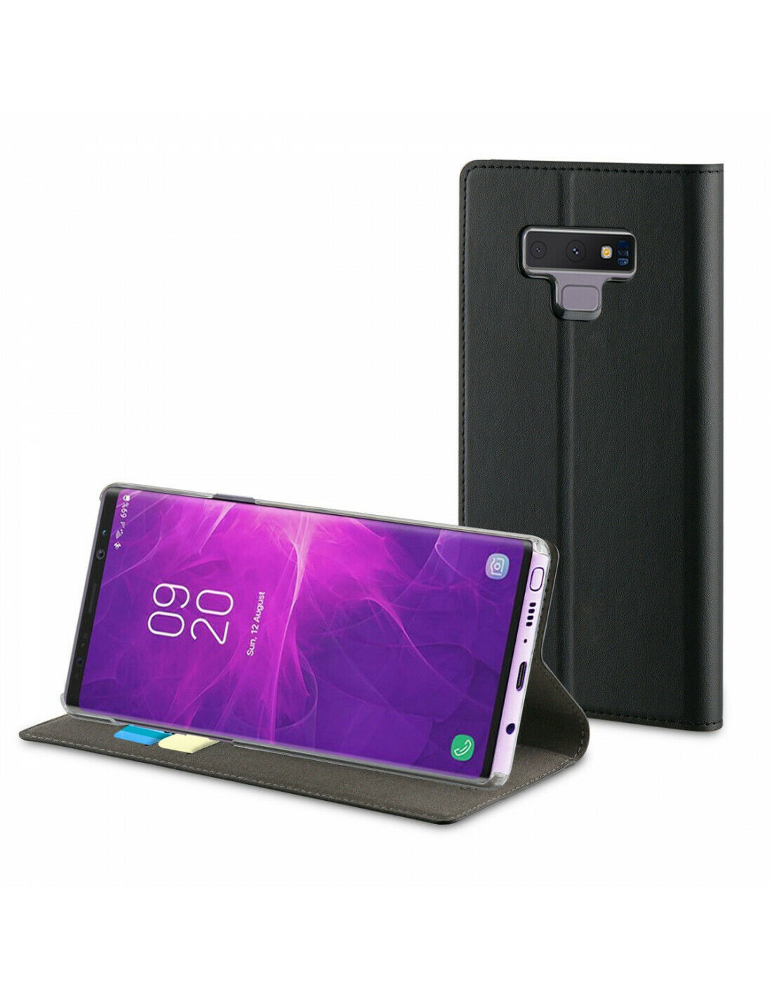 Funda folio Muvit para Samsung Galaxy Note 9 función soporte negra - Imagen 2