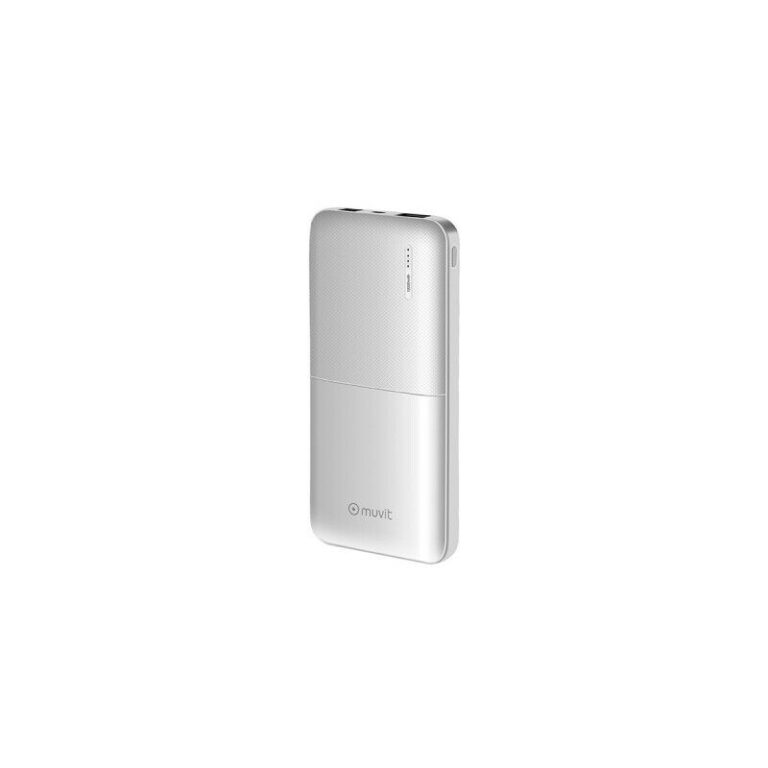 Power Bank Muvit 10000 mAh USB 2 puertos 2A (max) blanca Usada