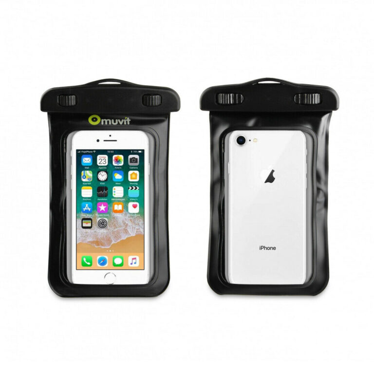Funda Muvit acuática universal IPx8 hasta 6,5" negra