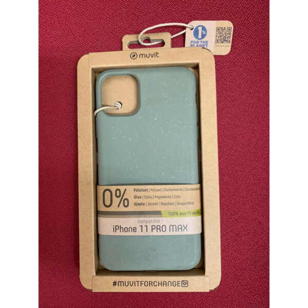 Carcasa muvit for Change para Apple iPhone 11 Pro Max bambootek moss **Rozada**