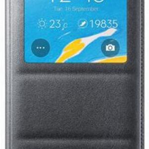 Funda original Samsung S View Cover para Samsung Galaxy Note 4 negro (NUEVO)