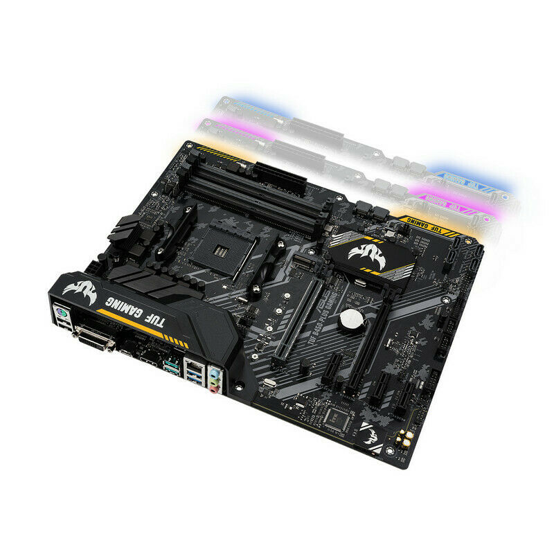 Placa Base ASUS TUF B450-PLUS GAMING Usada **Solo placa base (sin accesorios) y sin embalaje original.** - Imagen 4