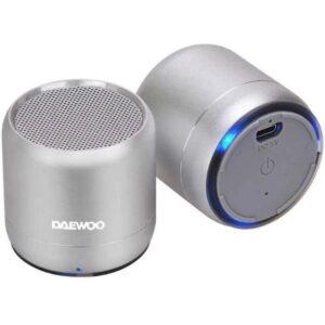 Daewoo DBT-212 Altavoz Portátil Bluetooth Duo color plata (NUEVO)