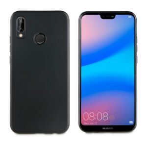 Funda Muvit magnetica para Huawei P20 Lite ultra fina negra.