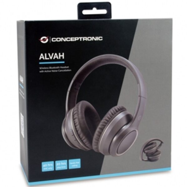 Auricular inalámbrico Conceptronic Alvah01b + microfono Bluetooth 5.0 negro - Imagen 3