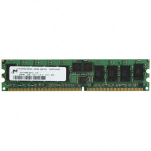 Módulo de memoria original Micron MT9VDDF3272G-335G3 DDR SDRAM 256MB Usada.