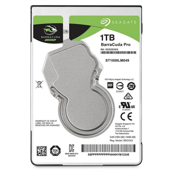 Disco Duro Seagate Barracuda Pro 2.5'' 1TB SATA III