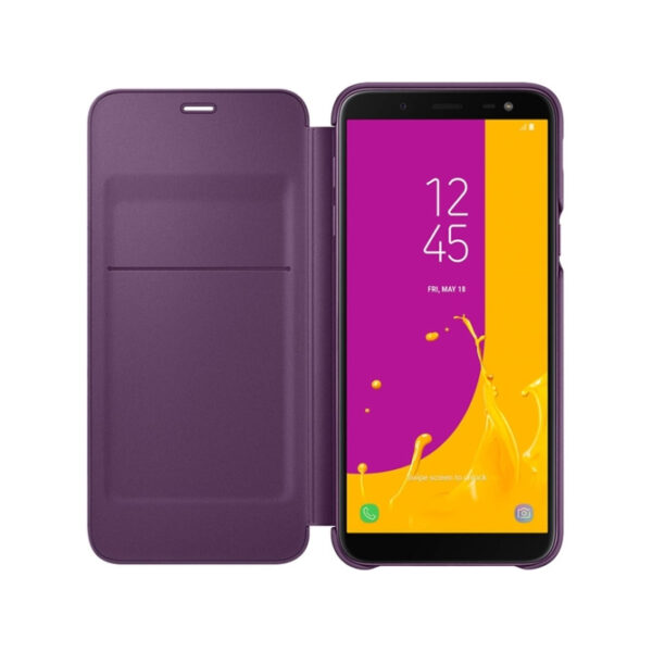 Funda original Samsung Flip Wallet para Samsung Galaxy J6 rosa. - Imagen 2