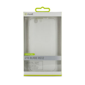 Funda Muvit Cristal Soft para ZTE Blade A512 transparente mate.