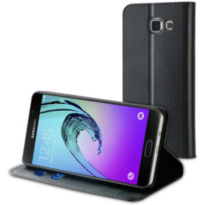 Funda Muvit Wallet Folio con función soporte negra para Samsung Galaxy A5 (2016)