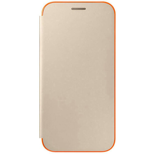 Funda original Samsung Neon Flip Cover para Samsung Galaxy A5 color dorado