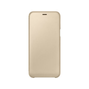 Funda original Samsung Wallet Cover para Samsung Galaxy A6 Billetera Dorado