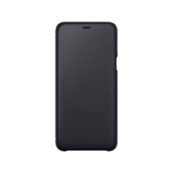 Funda original Samsung Wallet Cover para Samsung Galaxy A6+ Billetera Negra