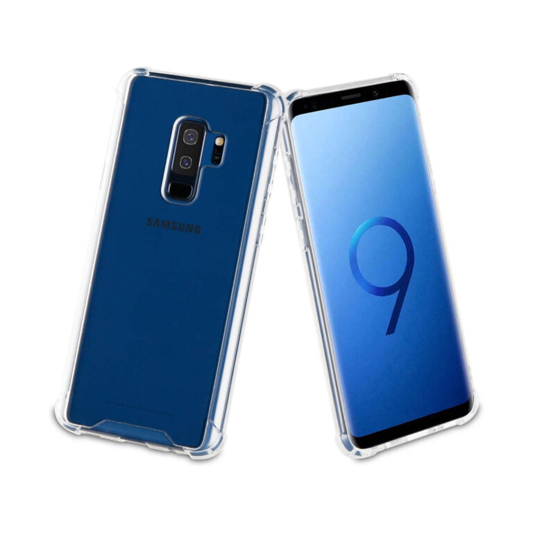 Funda Muvit Pro Cristal Bump Transparente para Samsung Galaxy S9 plus.