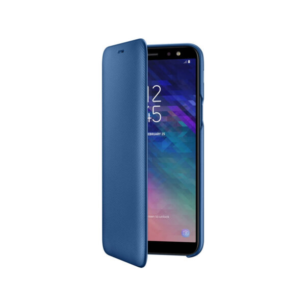 Funda original Samsung Wallet Cover para Samsung Galaxy A6 2018 Billetera Azul - Imagen 2