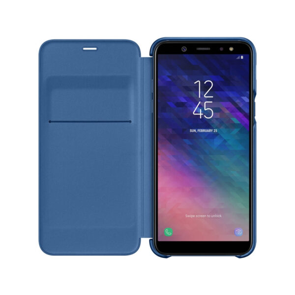 Funda original Samsung Wallet Cover para Samsung Galaxy A6 2018 Billetera Azul - Imagen 4
