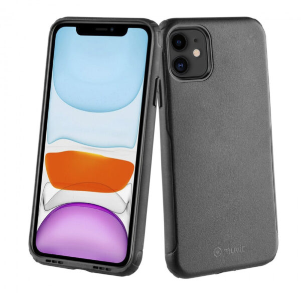 Funda Muvit for Change Soft para Apple iPhone 11 shockproof 2m negra. - Imagen 2
