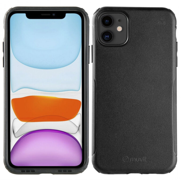 Funda Muvit for Change Soft para Apple iPhone 11 shockproof 2m negra.