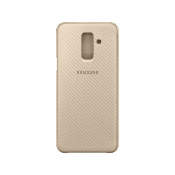 Funda original Samsung Wallet Cover para Samsung Galaxy A6+ Billetera Dorada - Imagen 4