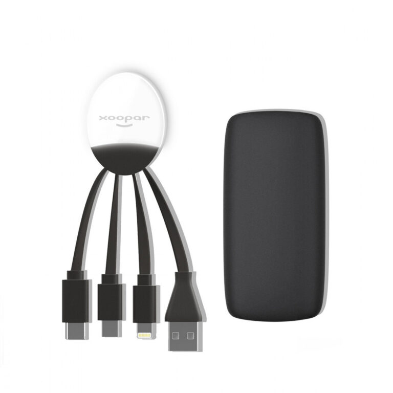 Xoopar Weekender Power Pack adaptador multi conector y batería 5000mAh negro