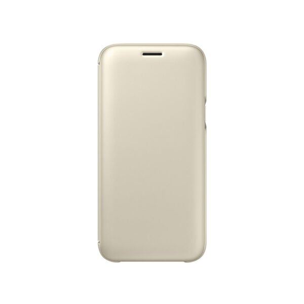 Funda original Samsung Flip Wallet para Samsung Galaxy J5 2017 color dorado