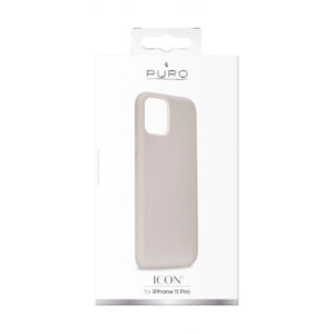 Carcasa PURO silicona Icon para Apple iPhone 11 Pro gris Usada.