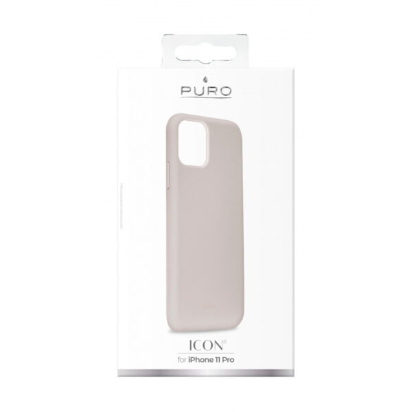Funda PURO silicona Icon para Apple iPhone 11 Pro gris (NUEVA)