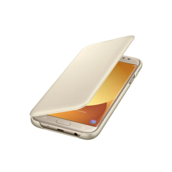 Funda original Samsung Wallet Cover para Samsung Galaxy J7 2017 Billetera Dorado - Imagen 3