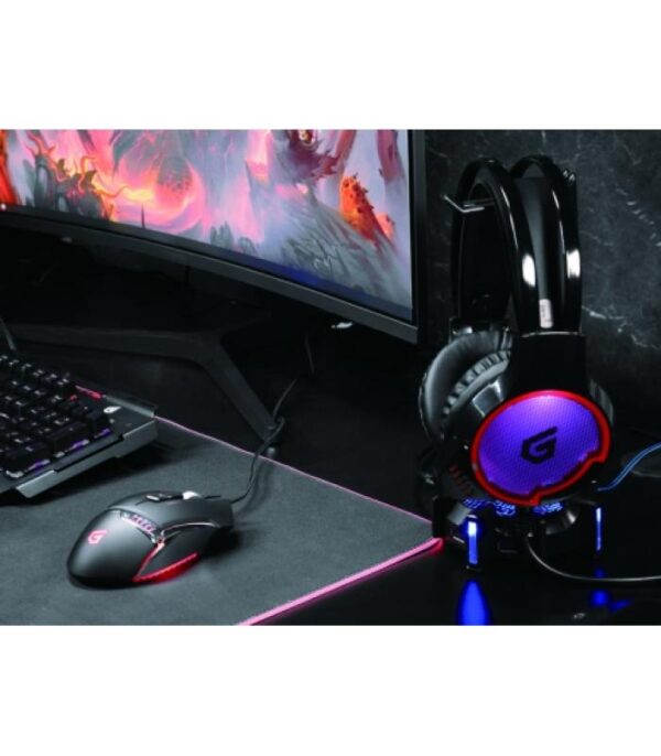 Auricular con diadema Gaming Conceptronic Athan01b 7.1 luces led 7 colores - Imagen 4