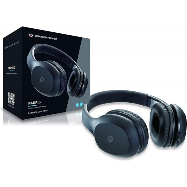 Auricular con diadema Conceptronic Parris Bluetooth Micro SD negro - Imagen 4