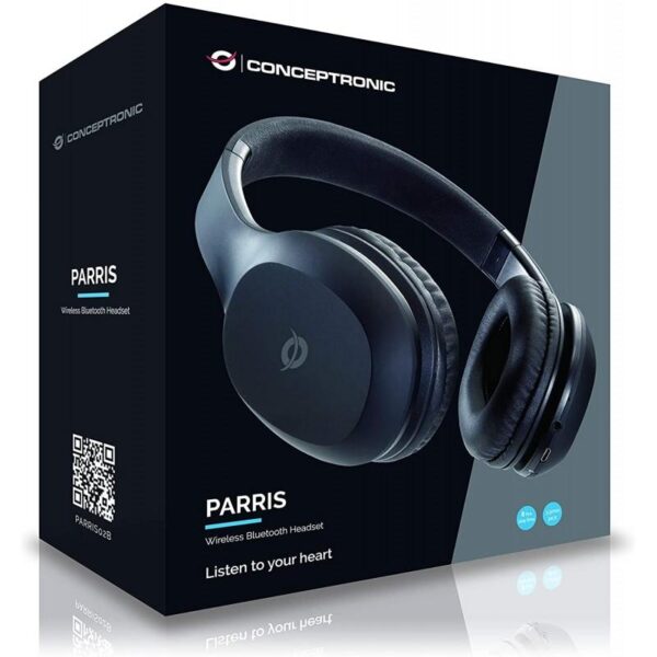 Auricular con diadema Conceptronic Parris Bluetooth Micro SD negro - Imagen 5