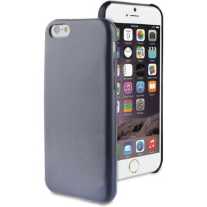Funda Muvit Ultrafina Tacto Piel para Apple iPhone 6 Plus color Azul Oscuro