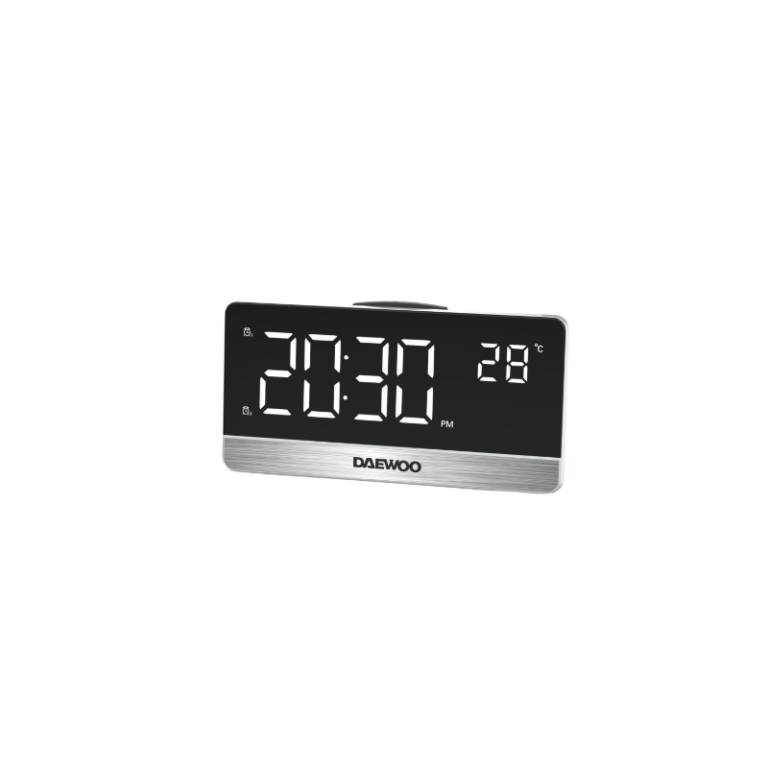 Radio Reloj Despertador Daewoo DCR-570 Alarma dual, Radio AM/FM (NUEVO)