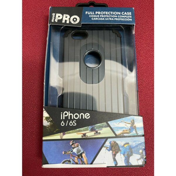 Funda Muvit Pro antichoque para Apple iPhone 6/6s color gris antracita.