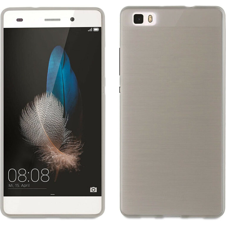 Protector de pantalla Muvit de silicona TPU transparente para Huawei P8 Lite.