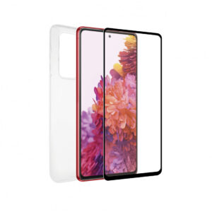 Pack Muvit for Change para Samsung Galaxy A20 FE funda Cristal Soft + protector